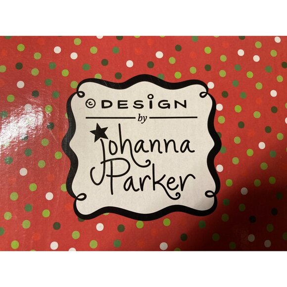 Johanna Parker Design Ceramic Sugar & Creamer Set Festive Holiday Cups Lot 6 New - Picture 4 of 14